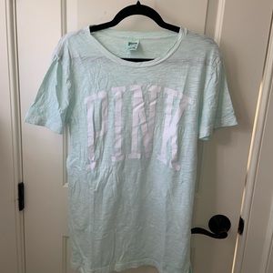 Victoria’s secret PINK light blue t-shirt